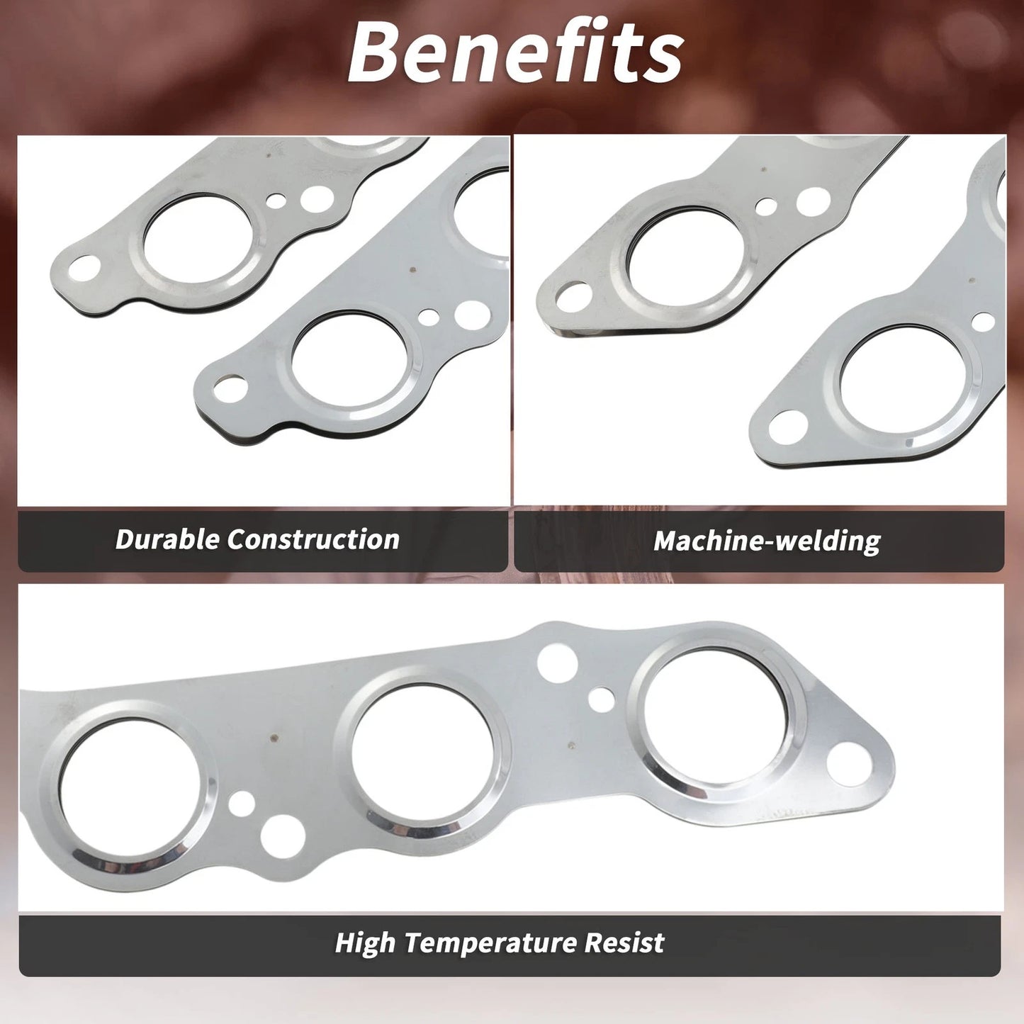 2 x Exhaust Manifold Header Gaskets for Toyota Supra (1993-1998)