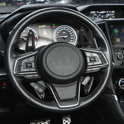 Black Steering Wheel Paddle Shifter Extensions for Subaru Forester (15-19)