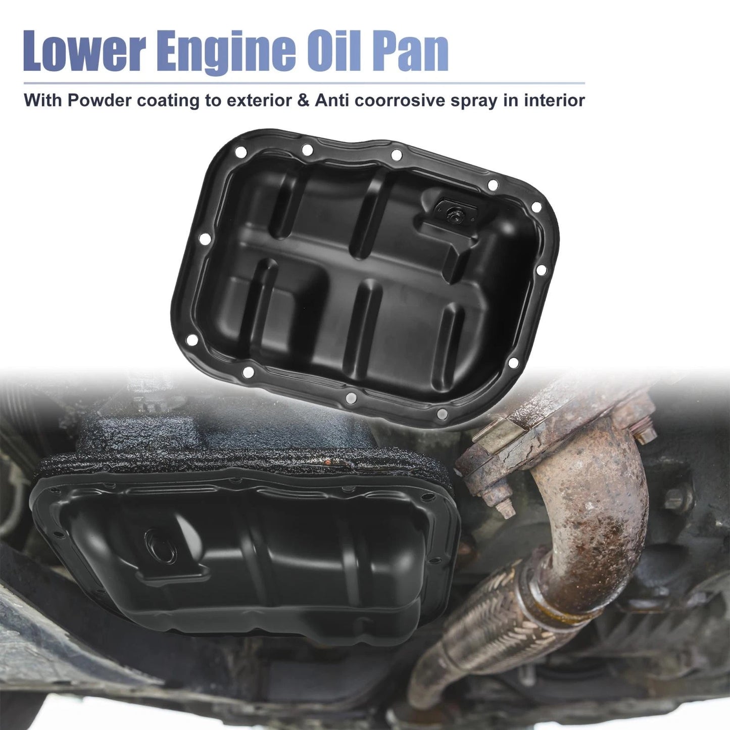 Engine Oil Pan for Toyota Corolla, Matrix, C-HR, Prius, Scion (2003-2023)