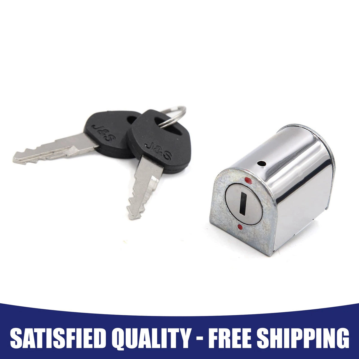 Stainless Steel Motorcycle Steering Lock w/ Keys for Honda CG125