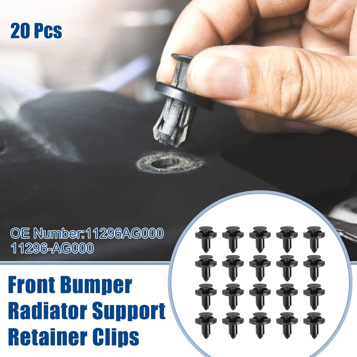 20pcs Car Front Bumper Radiator Support Clips for Infiniti FX35