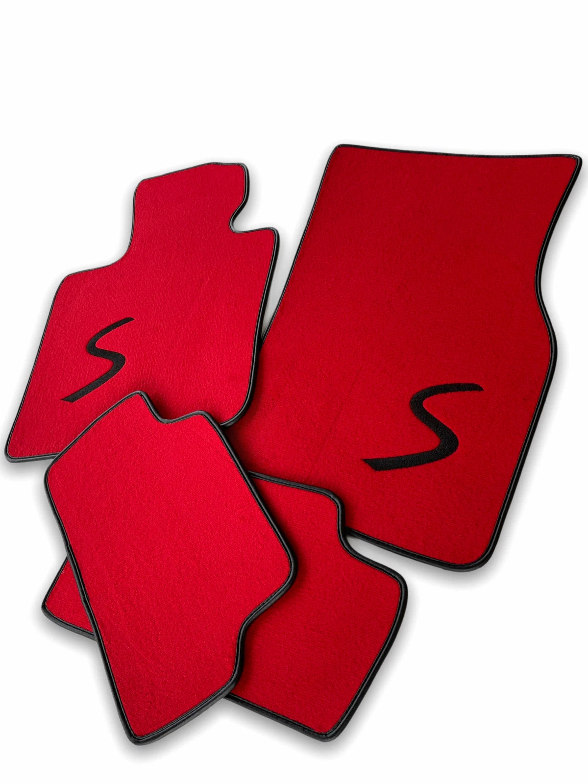 Red Floor Mats for MINI Cooper S One Countryman Tailored Carpets Set (2010-2023)