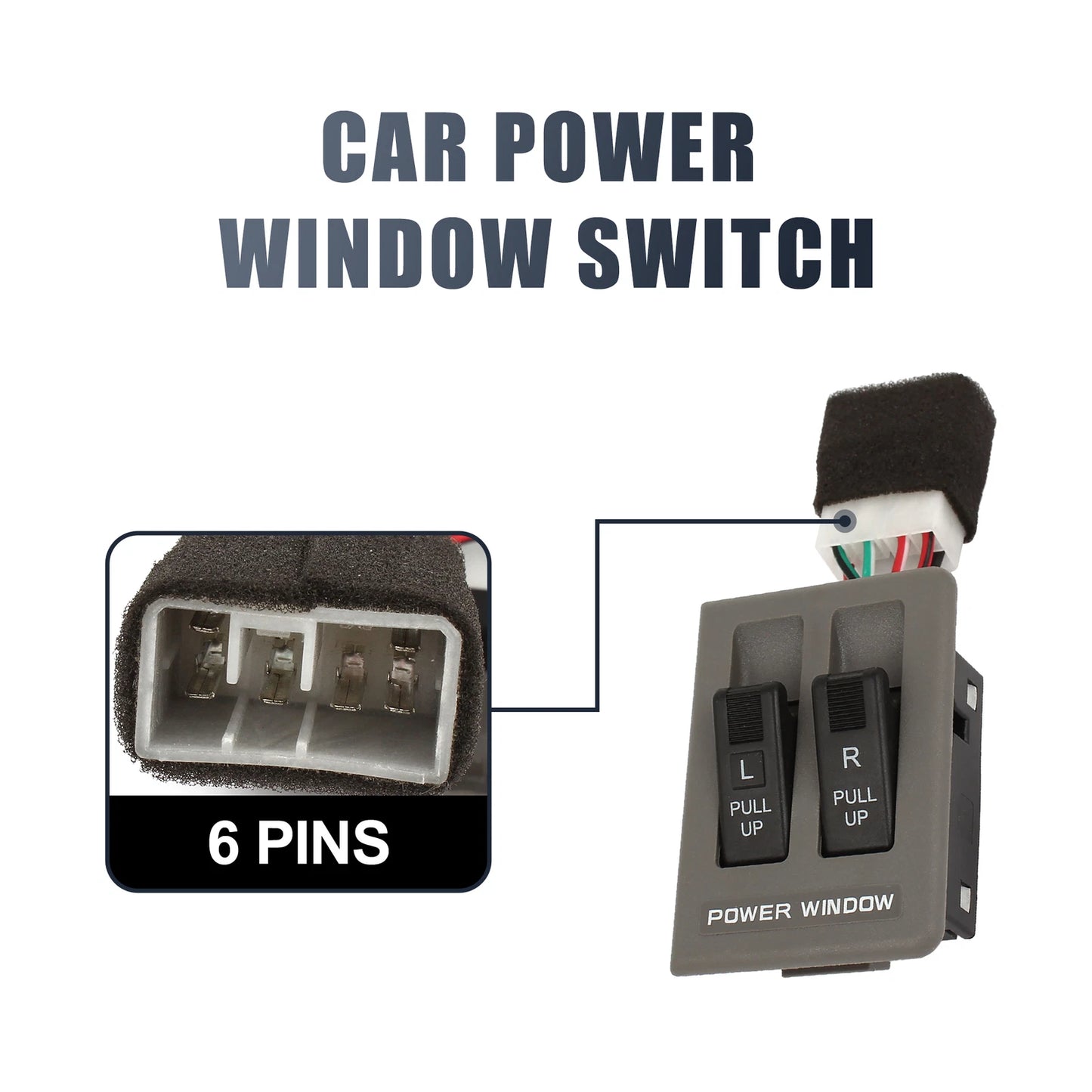 Power Window Switch Master Driver Side for Kia Pride (1995-2000)