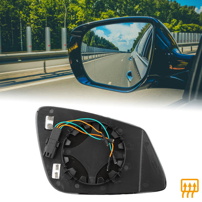 Heated Left Side Rearview Mirror Glass for BMW X1 X2 (2016-2023)