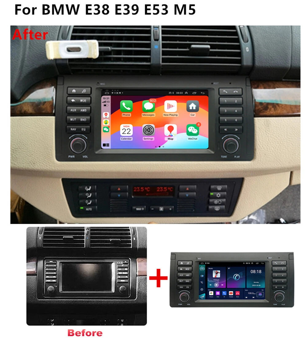 7'' Car Stereo Radio GPS Wifi for BMW E38 E39 E53 M5 X5 (1995-2006)