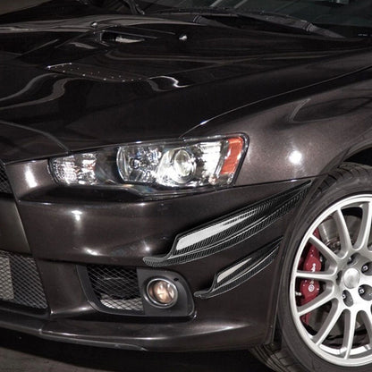 Carbon Fiber Front Side Air Vent Trim Cover for Mitsubishi Evolution X (2008-2015)