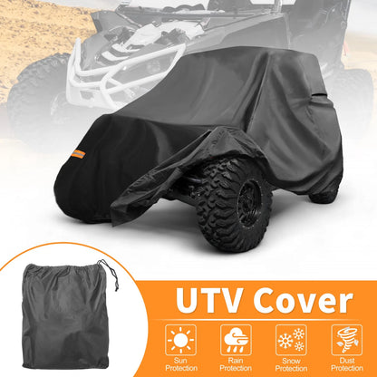Waterproof UTV Cover Side by Side for Yamaha YXZ1000R 2 Seater Black