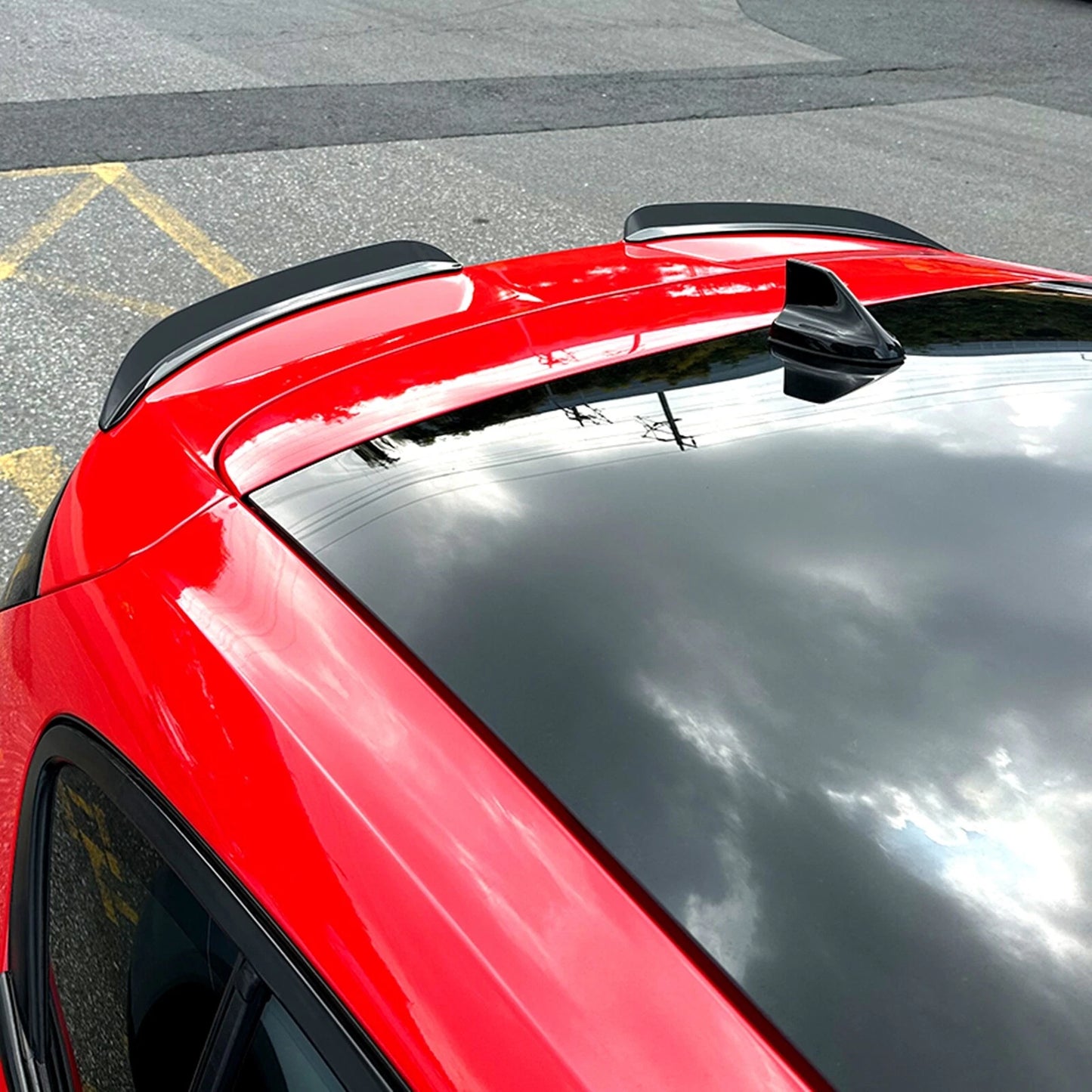Rear Spoiler Lip for Ford Focus ST Line Hatchback (2019-2023) Gloss Black