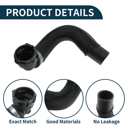 Radiator Hose for Mini Cooper 2018-2023 Rubber Water Pipe Black