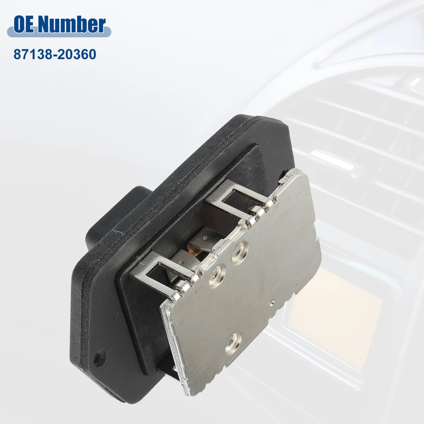 HVAC Blower Motor Resistor for Toyota Celica (2000-2005) Black Silver Tone