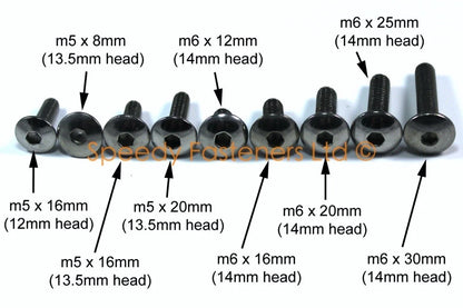 2 x Pan Button Head Fairing Bolts