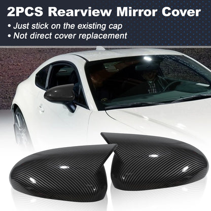 Left Right Side Rear View Mirror Cover Caps for Subaru BRZ, Toyota GR86
