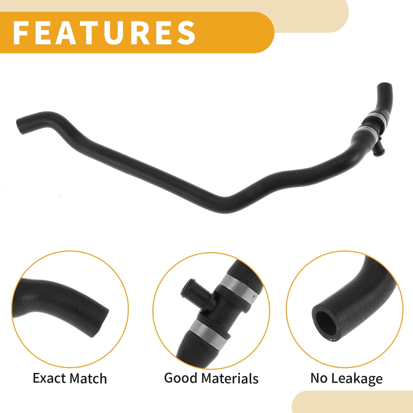 Radiator Hose for BMW X5, X6 2011-2014 (2011-2014) Rubber