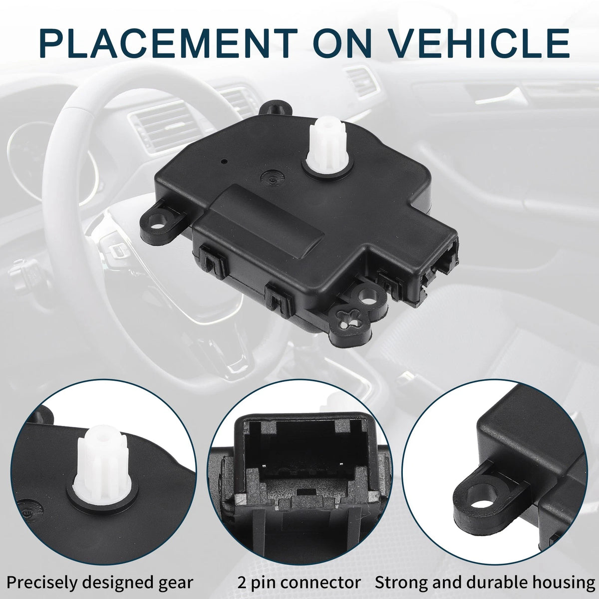 2 x No.68238243AA HVAC Heater Blend Door Control Actuator for CHRYSLER 300 (2008)