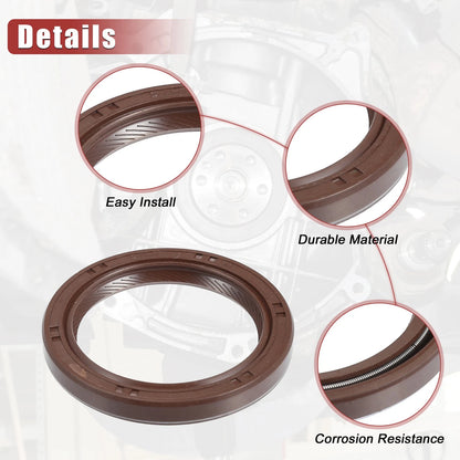 2 x Engine Crankshaft Seal for Toyota Corolla (1998–2008)
