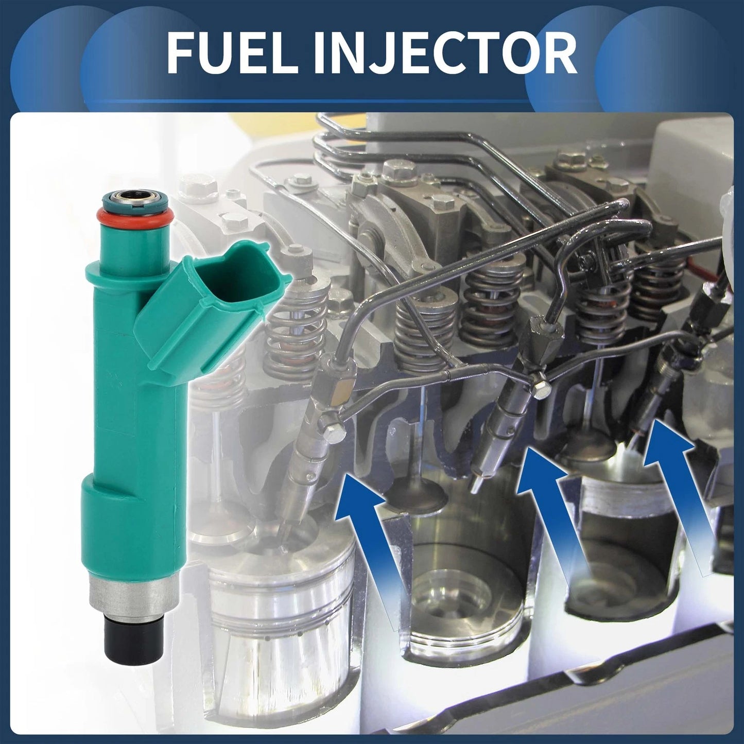 Fuel Injector 1 Pc for Suzuki Grand Vitara (2010-2013) 2.4L Blue