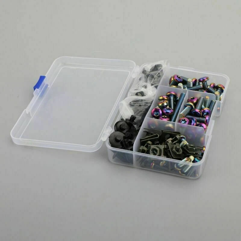 173PCS Titanium Fairing Screws & Clips Set for F2