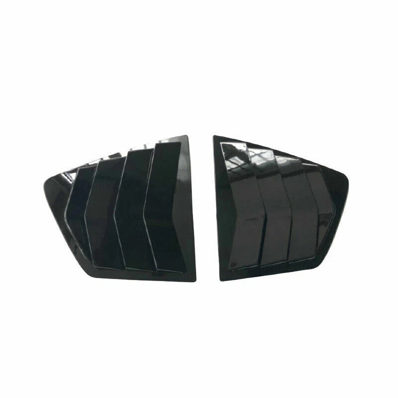 2 x Black Side Window Louver Shutter Cover Trim for Honda Accord (2013–2017)
