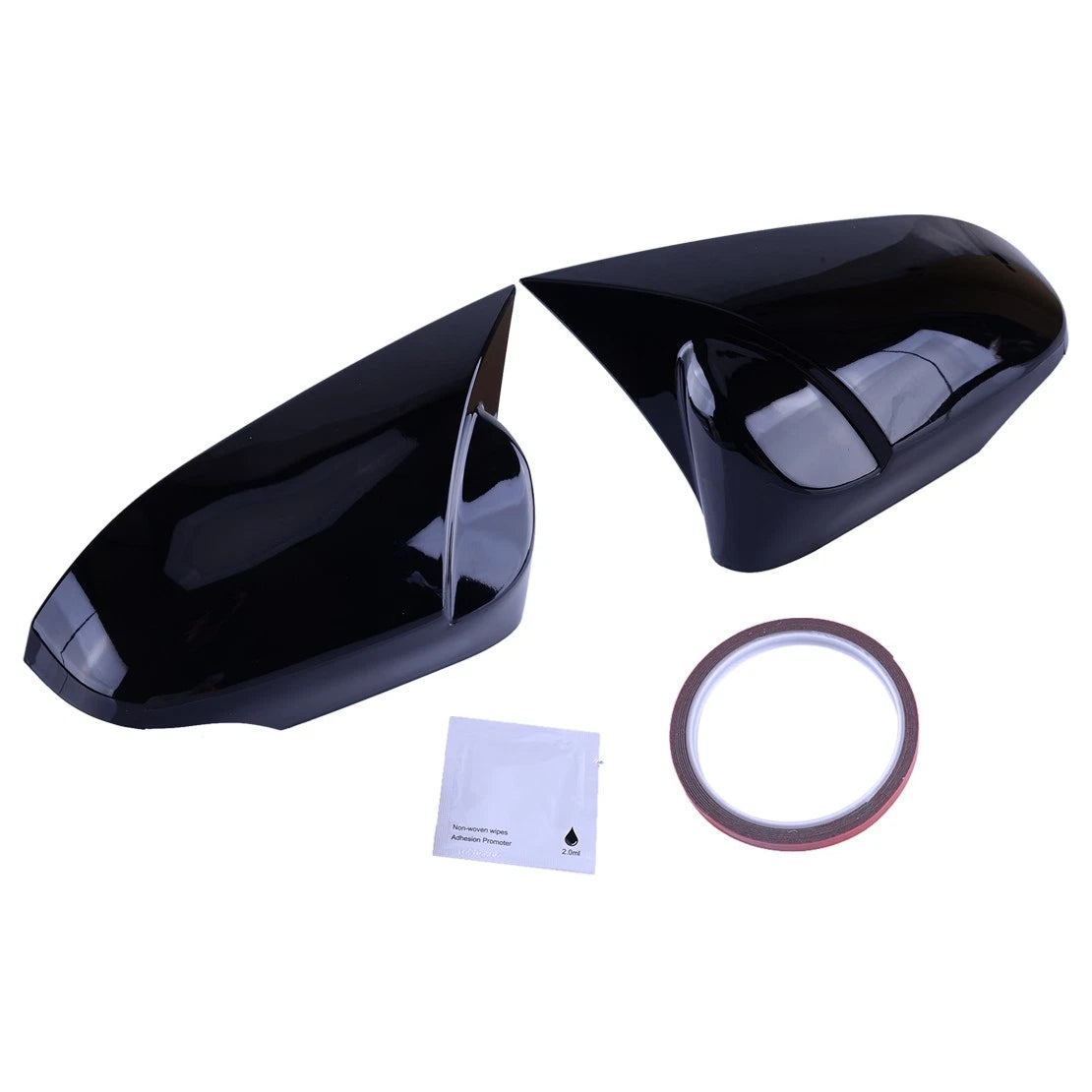 Black Horn Rear View Mirror Covers for Toyota Corolla (2014-2018)