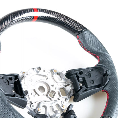 Flat Bottom Carbon Leather Steering Wheel for Mini F54 F55 F56 F57 F60 F61 (2014-2023)