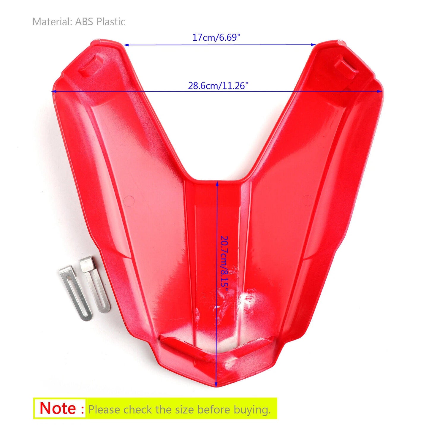 Rear Pillion Seat Cover for Honda CB500F CBR500R (2016-2024) Red F3