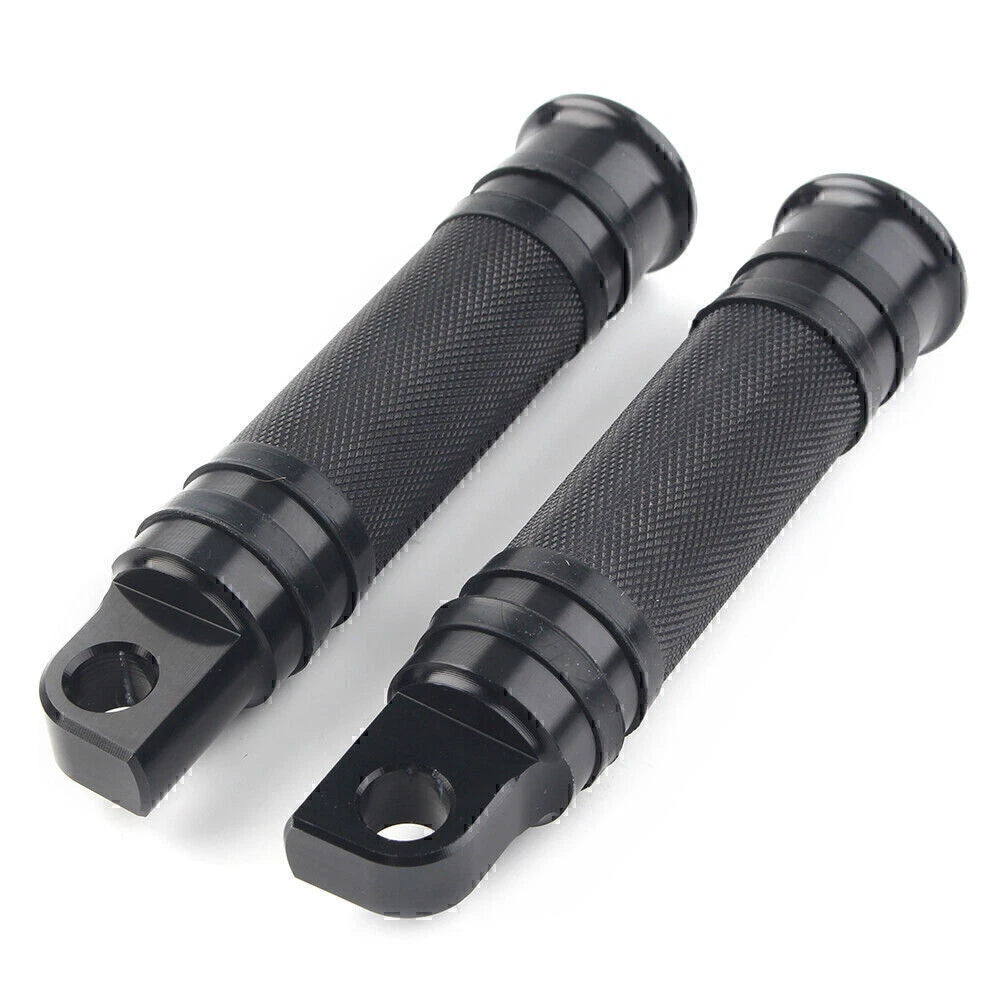 Black Aluminum Foot Pegs for Harley Motorcycle (Fits Various Models)