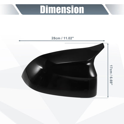 Rearview Mirror Cover Overlay Gloss Black for BMW X3 G01, X4, X5 (2018-2023)