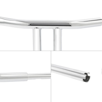 Chrome 10 Rise T-Bar Handlebar 1.5 in for Harley Softail Custom (2018 - 2024)