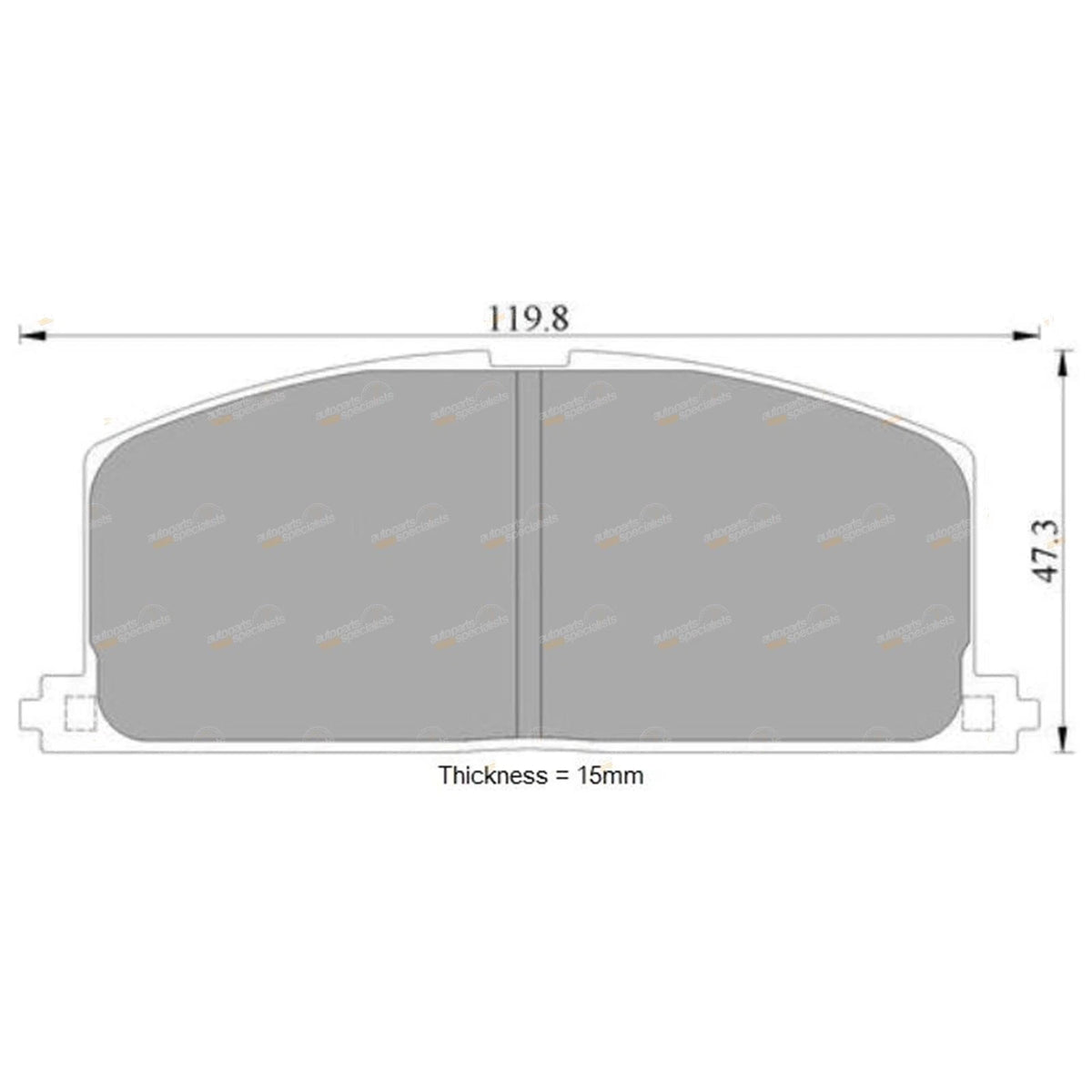 Disc Brake Pad Set for Toyota Camry (1988–1993)