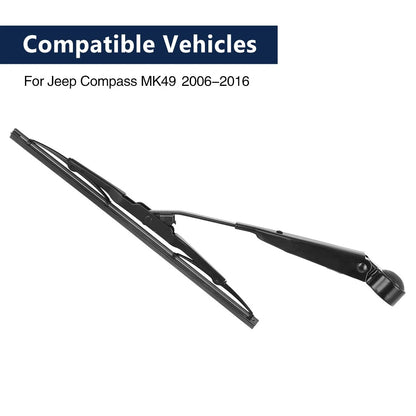 Rear Wiper Blade Arm Set 11 Inch for Jeep Compass (2006-2016)