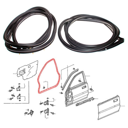 Front Door Weatherstrip Set for Honda City 3rd Gen Type Z 1996-2002