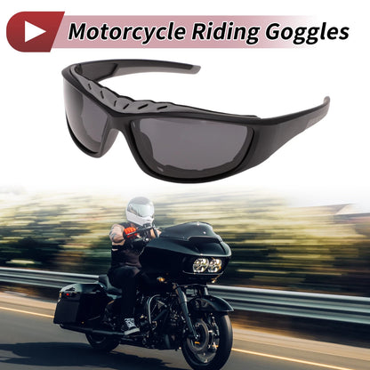 1Pc Goggles Deep Gray Lens Black Frame Tri-acetel Cellulose for Motorcycle