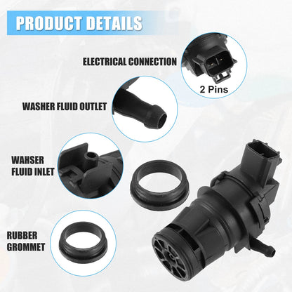 Windshield Washer Motor Pump for Toyota 4Runner 2003-2022 with Grommet