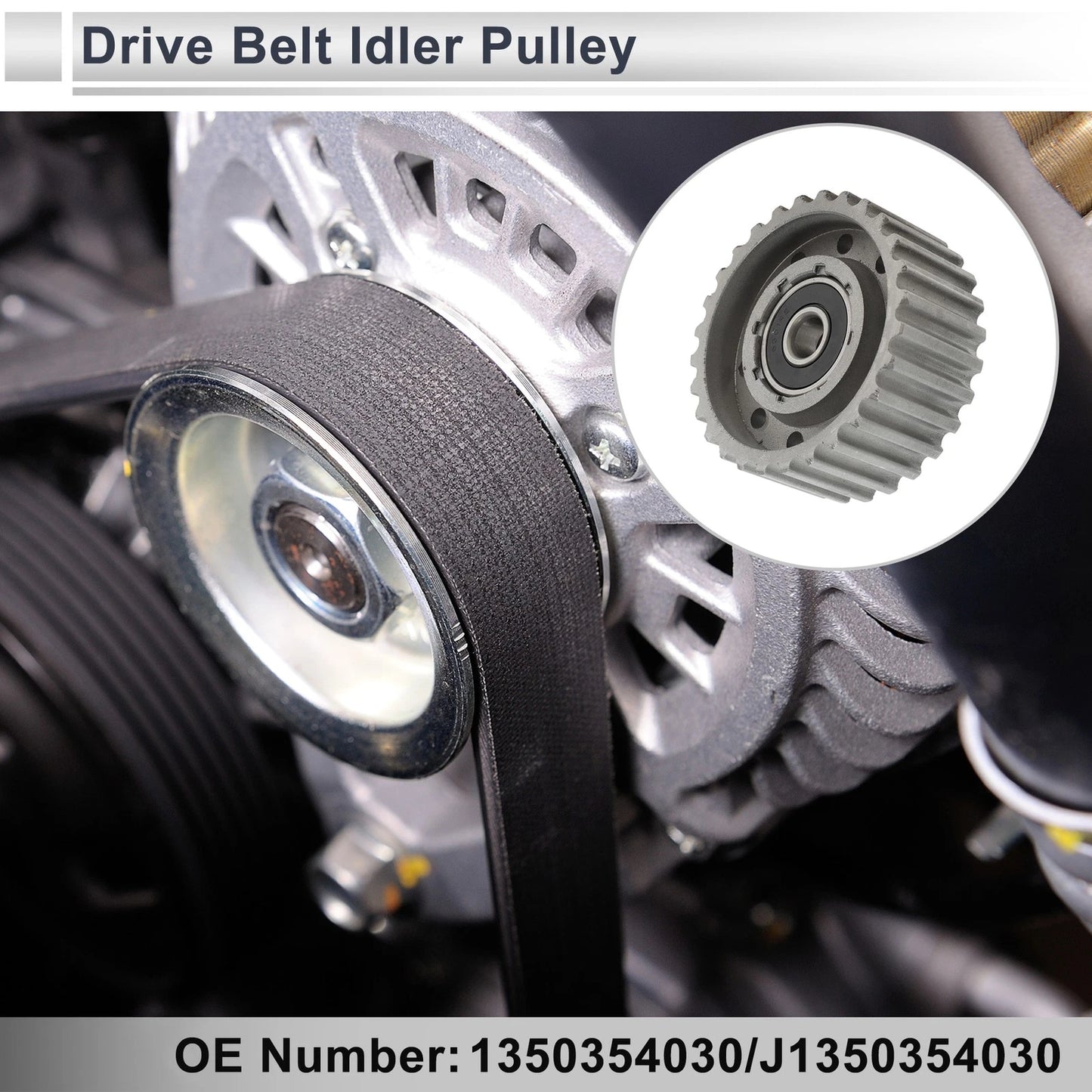 Drive Belt Idler Pulley for Toyota Land Cruiser (1985-2010) 1 x Pc
