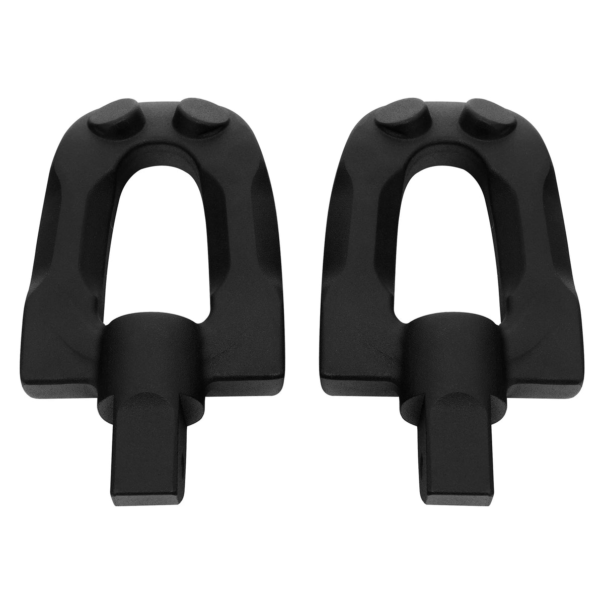 Matte Black Rear Passenger Footpegs for Harley Softail Fat Boy (2018-2025)