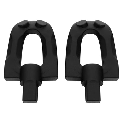 Matte Black Rear Passenger Footpegs for Harley Softail Fat Boy (2018-2025)