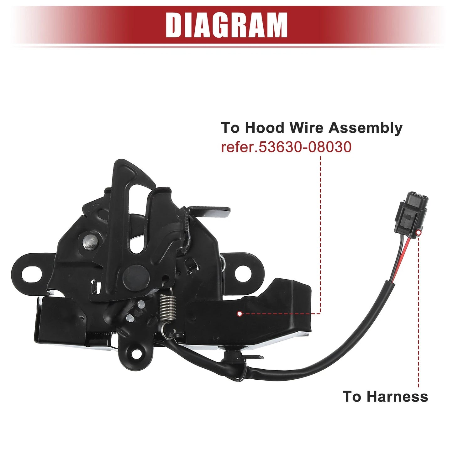 Hood Latch W/ Sensor for Toyota Sienna (2013-2020)