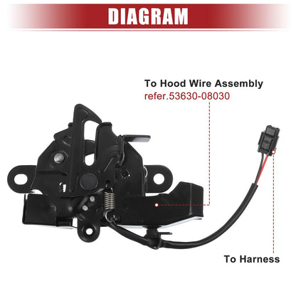 Hood Latch W/ Sensor for Toyota Sienna (2013-2020)