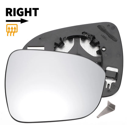 Right Side Heated White Mirror Glass for Nissan Juke (2019-2022)