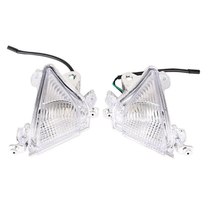 Clear Front Turn Signal Lens Covers for Kawasaki Ninja ZX10R (2004-2005)
