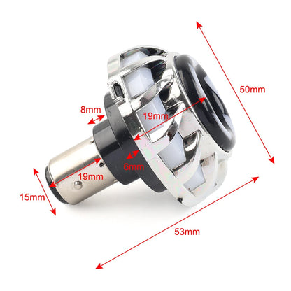 LED Headlight Tail Brake Rear Lights for Motorcycle - Colorful Angel Eye Strobe