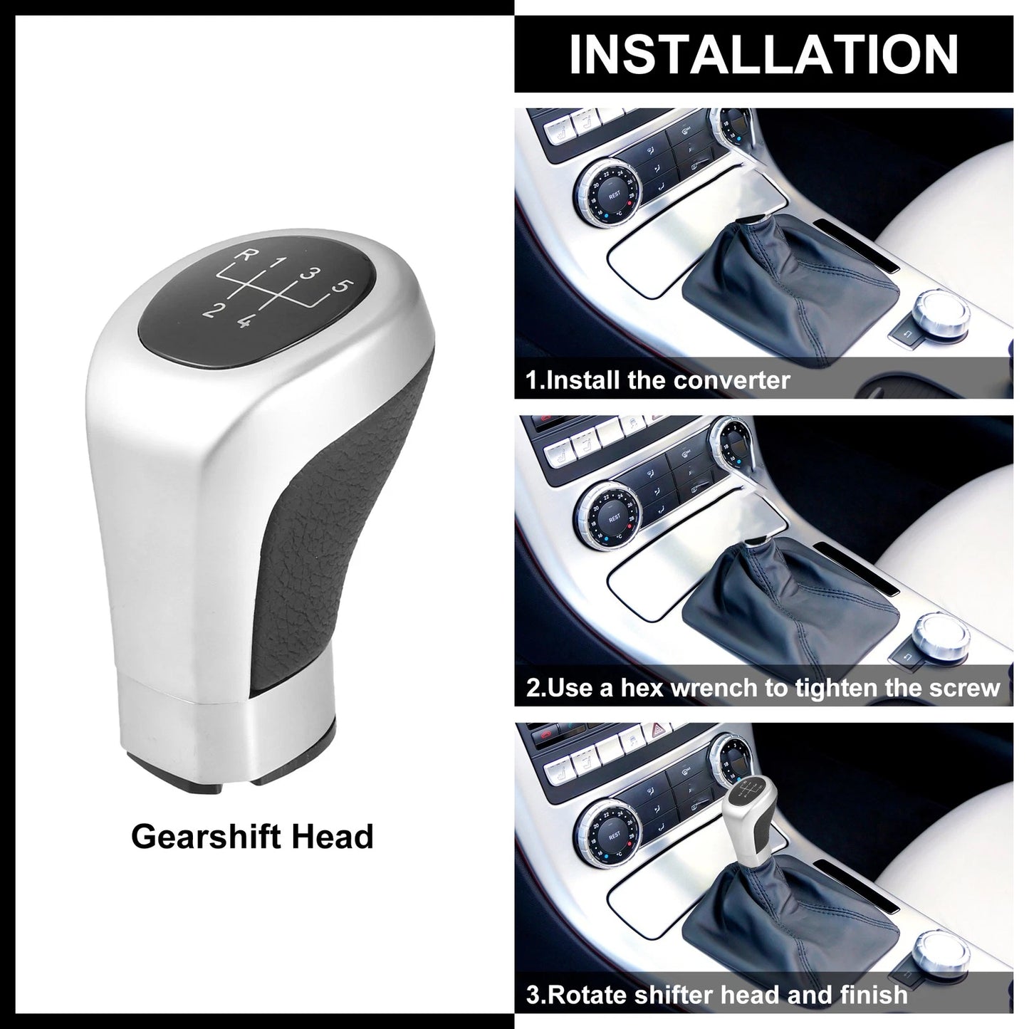 5 Speed Gear Shift Knob for BMW 1 3 Series E81 (2007-2013)