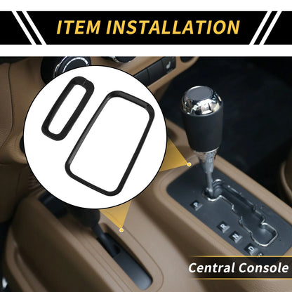 Center Console Gear Shift Ring Trim for Jeep Wrangler JK JKU (2011-2017)