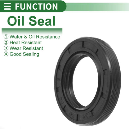 Oil Seal 30x50x8mm Lip Seal Ring Rotary Shaft Seal NBR Black 5 x for TG4