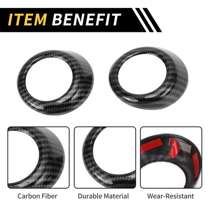 Carbon Fiber Interior Door Speaker Covers for Toyota Tundra (2014-2021)