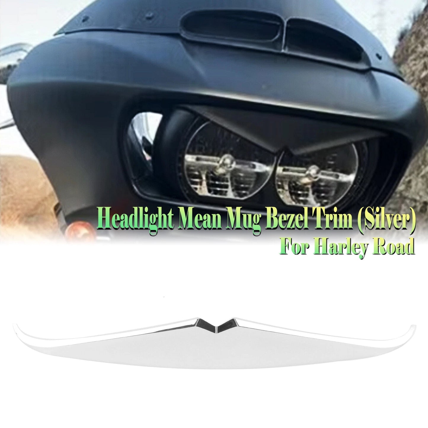 Chrome Headlight Bezel Trim for Harley CVO Road Glide FLTRXSE (2018-2019)