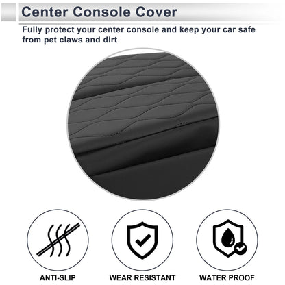 Center Console Cover with Storage Bag for BMW 5 Series (2019-2023) Black