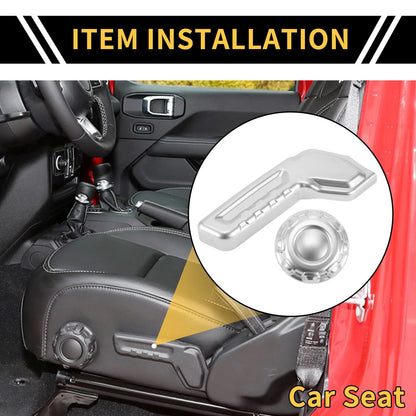 Seat Adjustment Button Cover Trim for Jeep Gladiator JT (2018-2024)