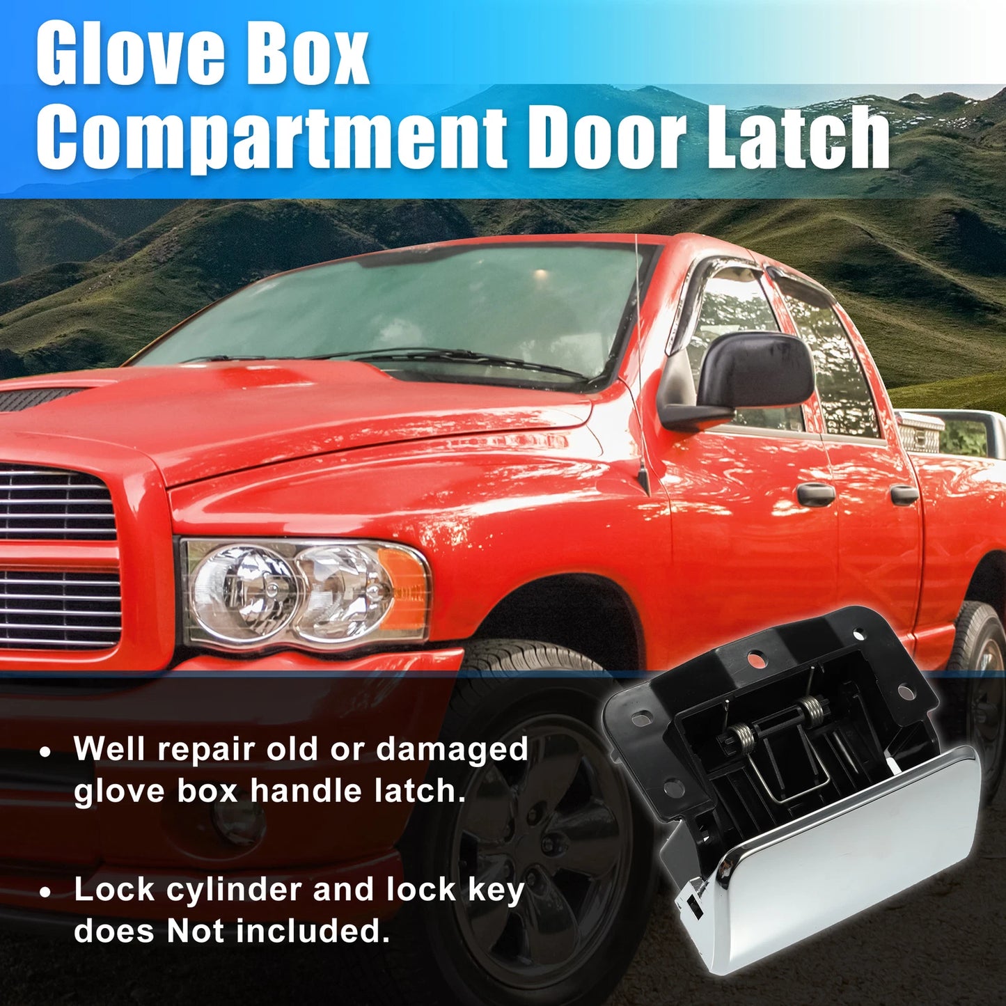 Center Console Lid Latch for Dodge Ram 1500 2500 3500 4500 5500