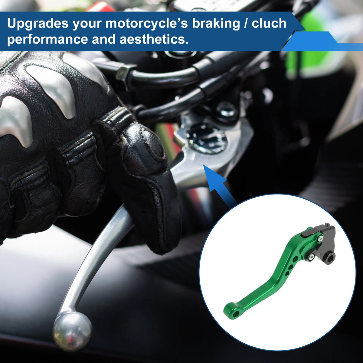 1 Pair Adjustable Short Brake Clutch Levers for Kawasaki ZX10R (2004–2005)